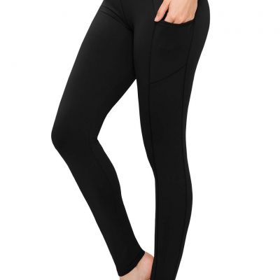 SATINA High Waisted Leggings with Pockets for Women - Workout Leggings for...