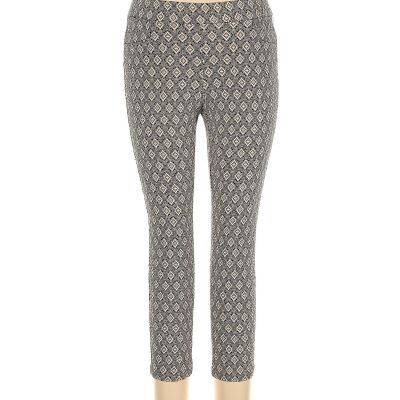 Roz & Ali Women Gray Leggings 10 Petites