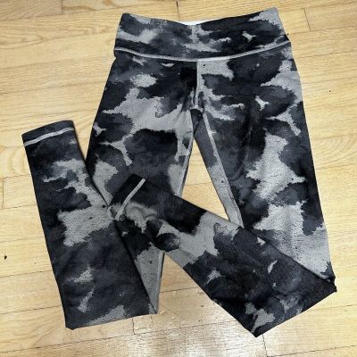 Lululemon Black Gray Tie Dye Stretch Workout Pants Leggings-4-S- $128