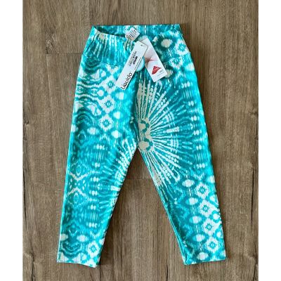 NWT Liquido Green Ocean Splash Crop Leggings