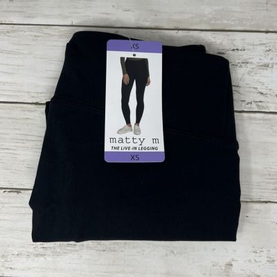 Matty M Ladies' Live-In Leggings, Black Size XS NWT