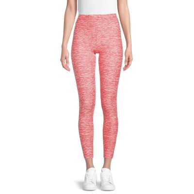 Time & Tru Women's Plus Size Knit Leggings Coral Amber 1X (16W-18W)