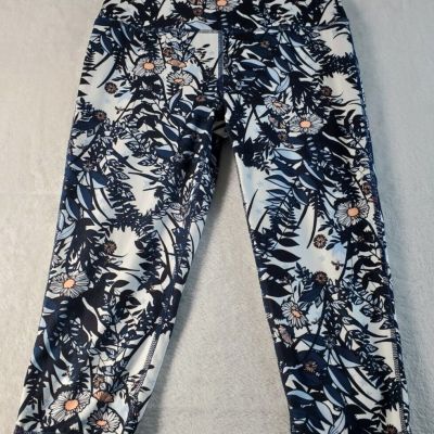 Sweaty Betty Capri Leggings Womens XS Multicolor Floral Print Cotton Pull On