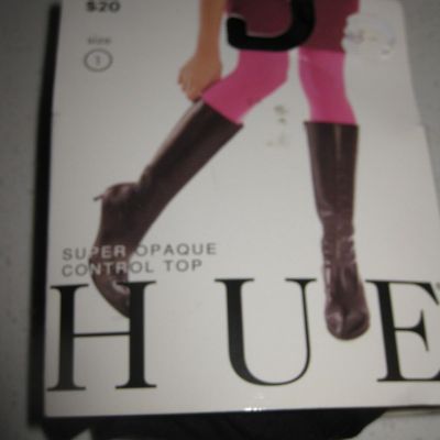 Hue Super Opaque Control Top Tights 1 Pair Women’s Size 1 Black U6620-790001-01