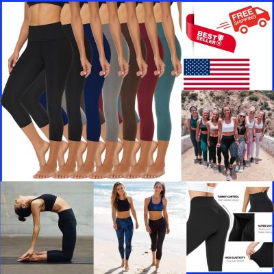 7-Pack High Waist Tummy Control Leggings for Women - Perfect for Workouts