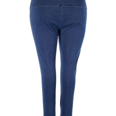 Into Women Blue Leggings 3X Plus