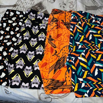 LuLaRoe Tall & Curvy 2 Leggings Bundle Of 5 NWOT