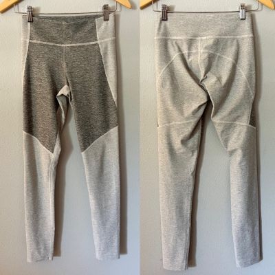 Outdoor Voices Two-Toned Warmup Leggings in Dove Grey Gym Workout Pants Small