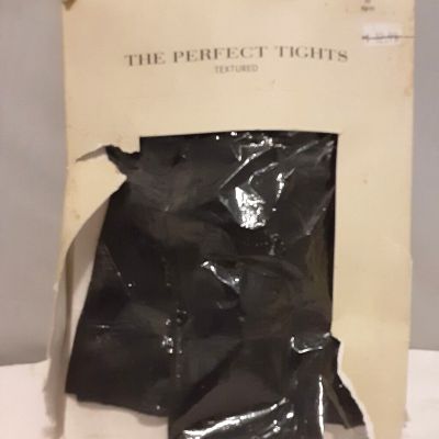 Ann Taylor The Perfect Tights Black Medium RibTextured Hose Leg Wear