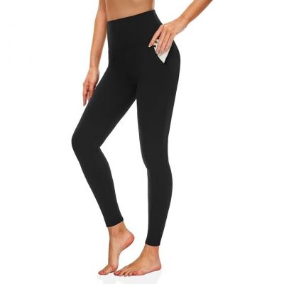 Leggings with Pockets for Women, High Waisted Tummy Control Workout Hip Lift Yog