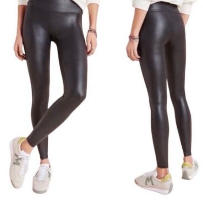 Spanx Faux Leather Leggings Sz 1x Pre Owned