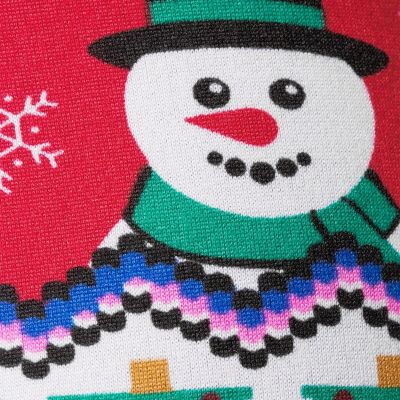 Christmas Merry and Bright Lined Ankle Leggings Junior Size M Snowmen Rudolph