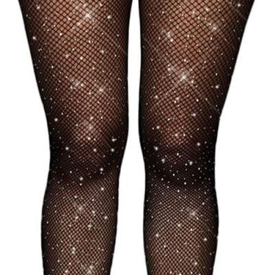 Fishnet Stockings for Women Sparkly Rhinestone Fishnet Tights Multi Pack