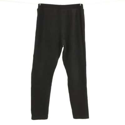 DKNY Nordstrom Leggings Size M Ankle Crop Fleece Lounge Pants Black B1