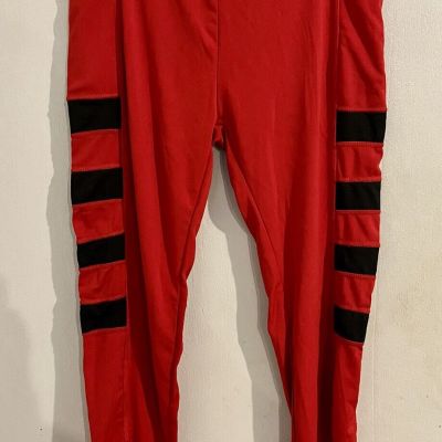 Gm Fashion Leggings XL/XXL Red/Black