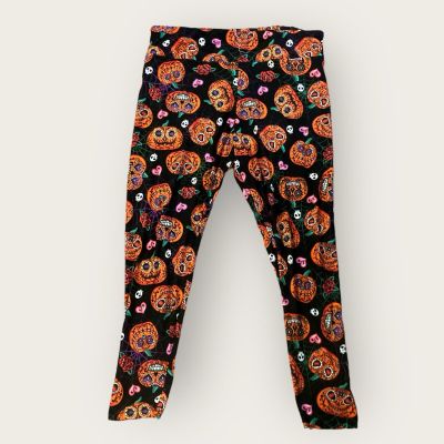 New Women’s Terra & Sky Halloween Leggings  Plus Fitted Size 3XL (21) Pumpkins