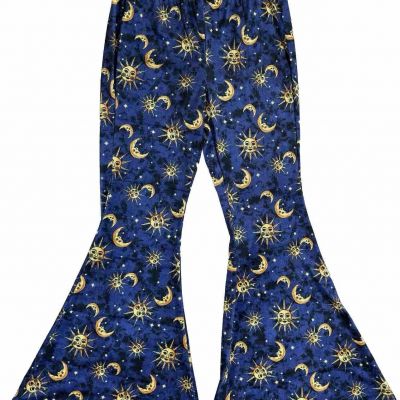 Hot Topic Celestial Velvet Bell Bottom Leggings Plus Size 1