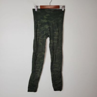 SPANX Size S Look At Me Now Seamless Camo Green Leggings