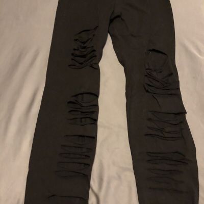 New Women’s Distressed Leggings Size Small