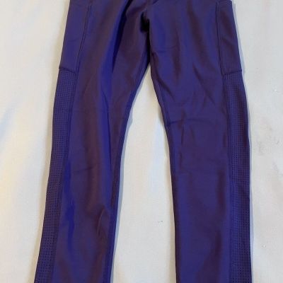SEEMLY High Waisted Workout Leggings with Pockets/Tummy Control Purple sz Small