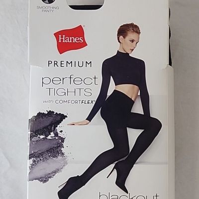 New Hanes Premium Women's Opaque Perfect Tights Comfort Flex Size L