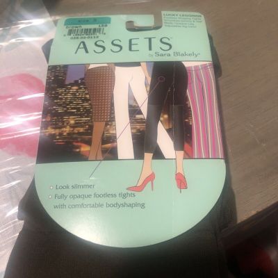 Assets Sara Blakely Terrific Tights High Waist Opaque Black 182 Sz 4