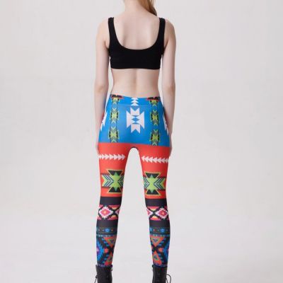 Womens Graphic 3D Printed Leggings Fitness Sports Fashion Yoga Slim Pants US