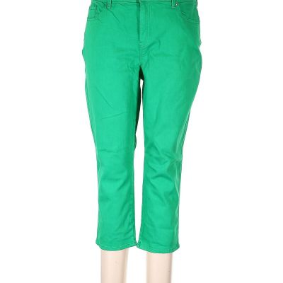 Chico's Women Green Jeggings L Petites