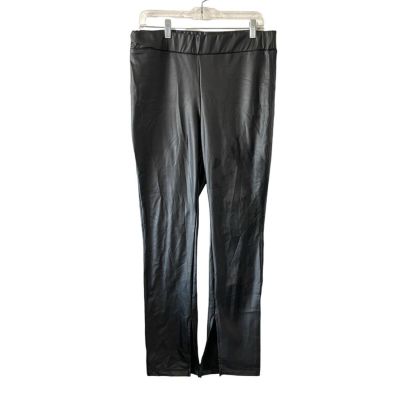 A New Day Faux Leather Leggings | Size Large | Black