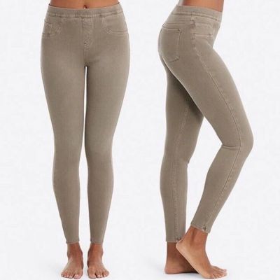 NEW SPANX Jean-ish Ankle Denim Leggings - 20018R - Earthy Taupe - XS