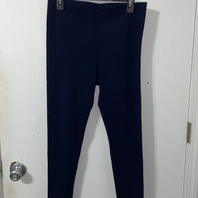 LOFT WOMENS COMFORTABLE NAVY LEGGINGS SIZE MEDIUM