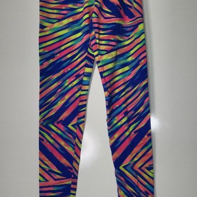 Leggings Neon Bright Patterned Juniors Size X-Small