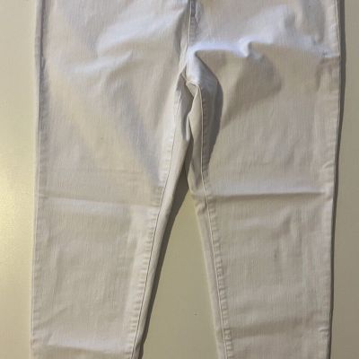 NEW! Soft Surroundings Shorewood Crop Ultimate Leggings Jeans White Sz 2X (22W)