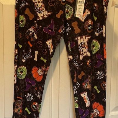 Women’s Celebrate! Halloween Themed High Rise Fitted Leggings Size XL  New