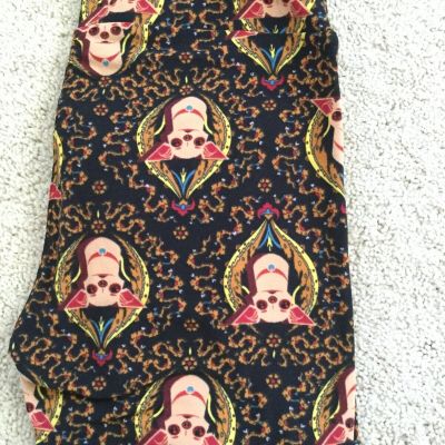 New Vintage LuLaRoe OS Chihuahua Dog Puppy Black Brown Leggings