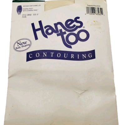 Vtg 1999 Hanes Sz EF  Contouring PEARL Body Shaping Pantyhose Nylons Up To 190lb