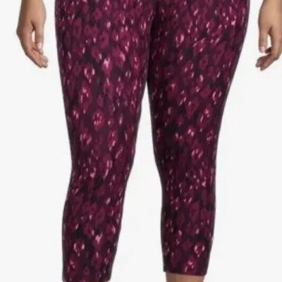 TERRA & SKY Capri Leggings Size 3X 24W-26W Womens High Rise Multicolor New