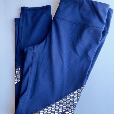 Gap Fit G Fast Medium Reflective Leggings Royal Blue Women's Full Length Workout