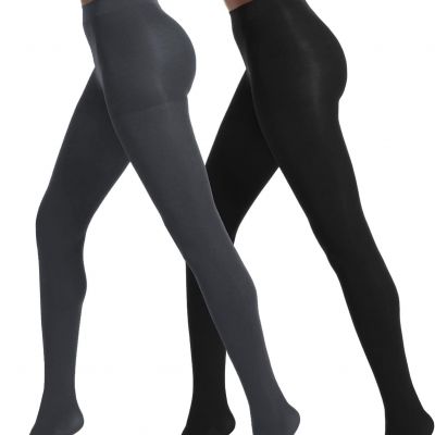 No Nonsense Women's Super Opaque Control Top Tights