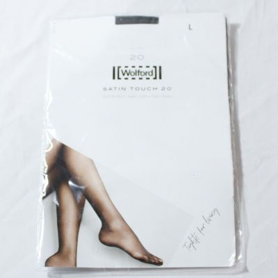 Wolford Women's Satin Touch 20 Tights HT3 Color: Steel Size: Large NWT