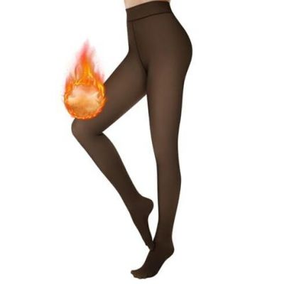 Garnet 2024 Newest Fleece Lined Tights Sheer Women Fake XX-Large Black