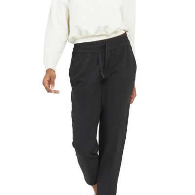 Spanx out of office tapered pants in Very Black - size 1X