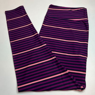 NEW LuLaRoe TC2 Leggings PURPLE PINK NAVY Ombré Line STRIPE Layer Band COLORFUL