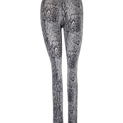 BCBGMAXAZRIA Women Silver Leggings XS