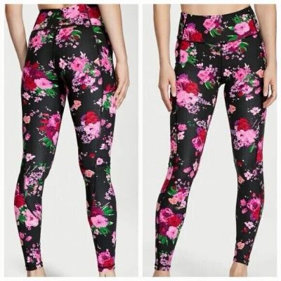 Victoria’s Secret On Point Flow Floral Leggings Size XS w/pockets