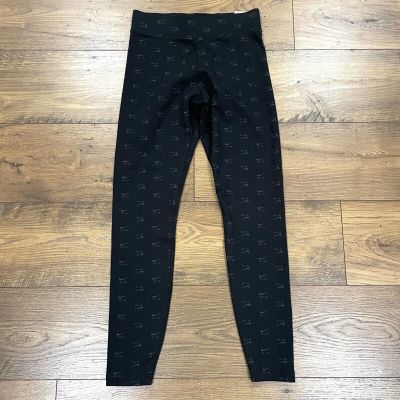 Nike Air Leggings Womens Small High Waisted Printed Logo Full Length Black NWT