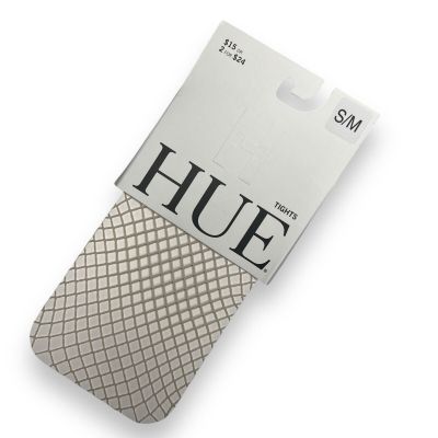 NWT HUE Petite Fishnet Chino Cream Tights size S/M Fits 120-170lbs 1 Pair