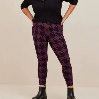 Torrid Preimum Leggings Size 2x Houndstooth Plaid with Pockets