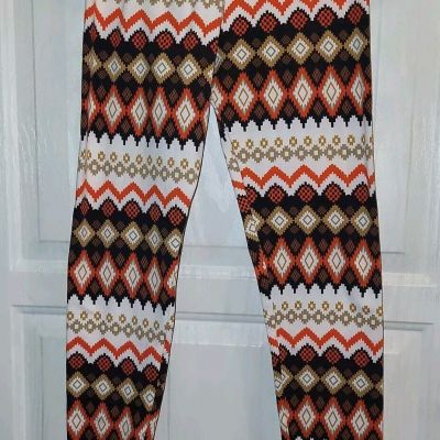 always soft leggings for women One Size Orange Multicolor