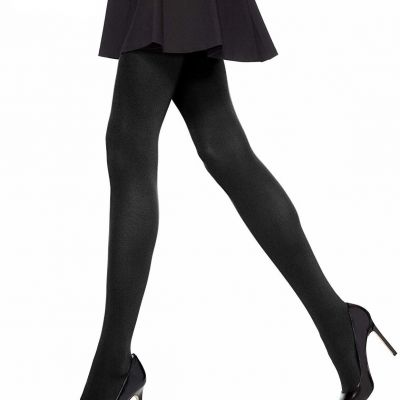 HUE 166170 Womens Styletech Blackout Tights Elastic Waistband Black Size 1